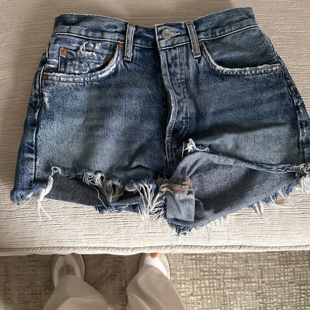 Agolde Parker cutoff shorts.